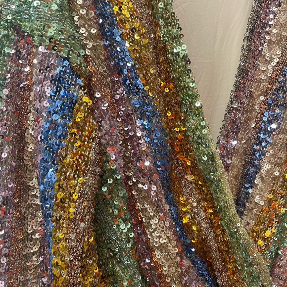 Endless Rose Vibrant Sequin Romper Size L